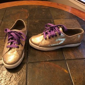 Gold Sperry Shoes